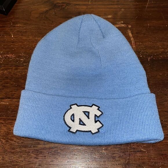 New Solid NC Sky Blue UNC Ram North Carolina Ski Snowboard Knit beanie hat Cap - Picture 1 of 3